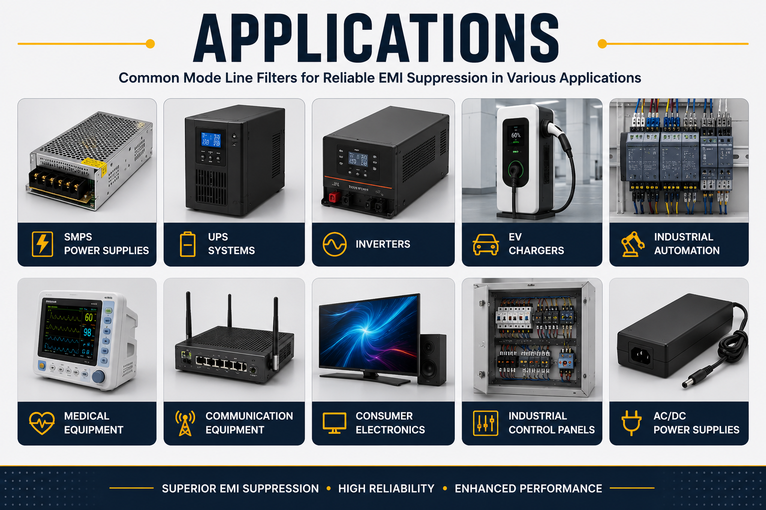 common-mode-line-filter-applications